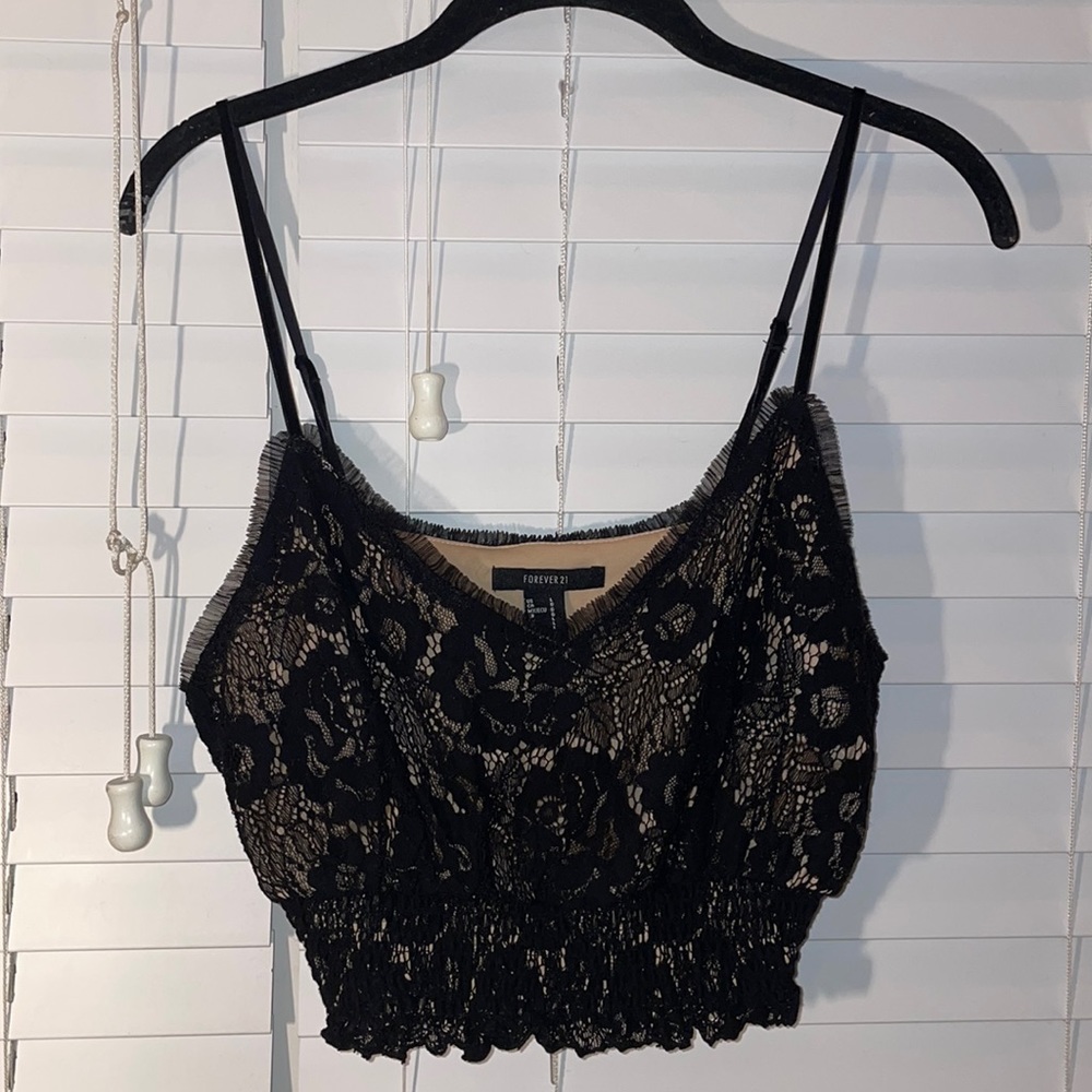lace crop top